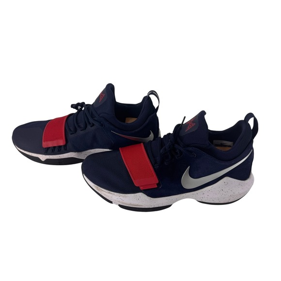 Nike PG 1 USA Midnight Navy Red White Basketball Shoes 878627-410 Mens 13 main image 9